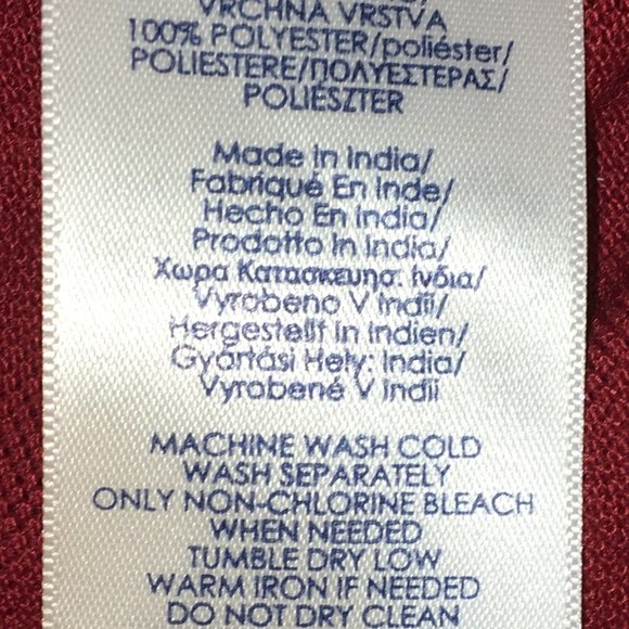 MENs Golf Polo Shirts Chaps Red (LT) 100% Cotton NWT MSRP $54 MINT CONDITION - Picture 15 of 15